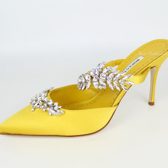 NEW MANOLO BLAHNIK Lurum Mules - Picture 8 of 15